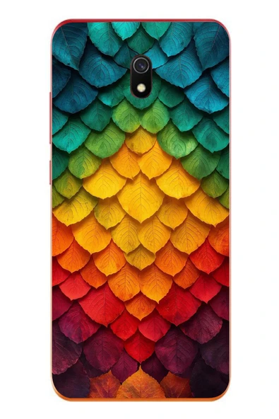 Le Balvo Redmi 8A Uyumlu Efsun Renk Demeti Baskılı Silikon Kılıf ürün görseli 1