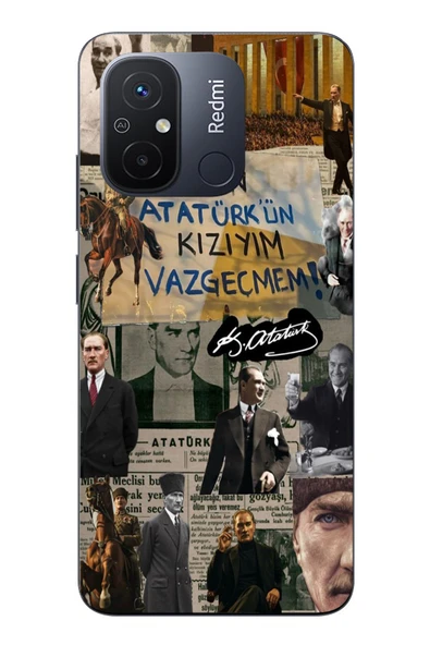 Le Balvo Redmi 12C Uyumlu Ben Atatürk Kızıyım Baskılı Silikon Kılıf ürün görseli 1