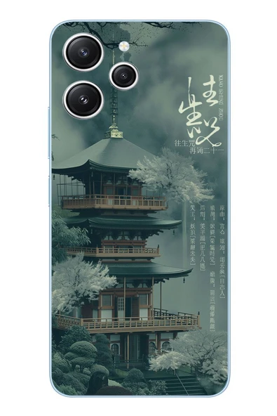 Le Balvo Redmi 12 Uyumlu Japon Evleri Baskılı Silikon Kılıf ürün görseli 1