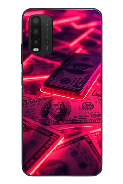Le Balvo Redmi 9T Uyumlu Kızıl Dolarlar Baskılı Silikon Kılıf ürün görseli 1