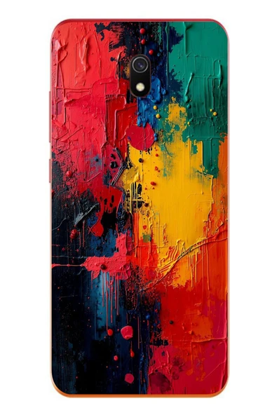 Le Balvo Redmi 8A Uyumlu Renklerin Dansı Baskılı Silikon Kılıf ürün görseli 1