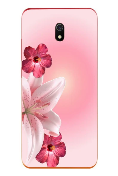Le Balvo Redmi 8A Uyumlu Tematik Çiçek Baskılı Silikon Kılıf ürün görseli 1
