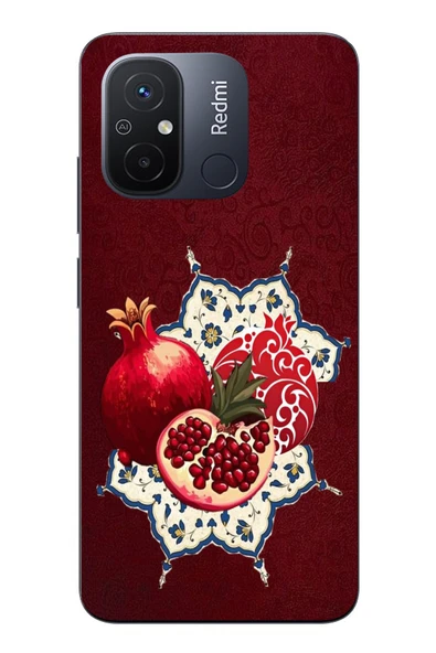 Le Balvo Redmi 12C Uyumlu Nar Retro Baskılı Silikon Kılıf ürün görseli 1