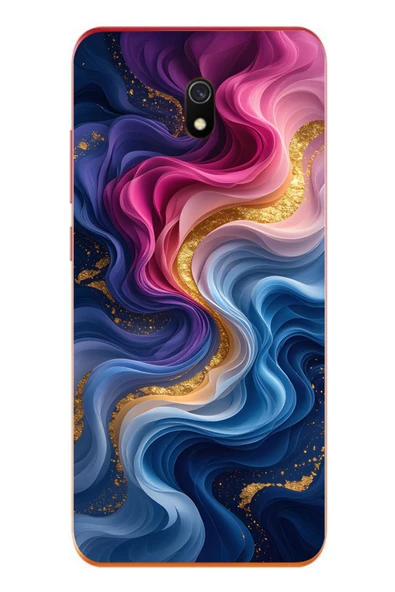 Le Balvo Redmi 8A Uyumlu Renk Katranı Baskılı Silikon Kılıf ürün görseli 1