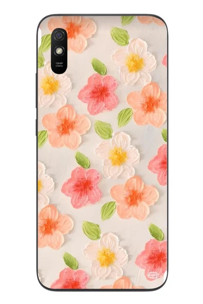 Le Balvo Redmi 9A Uyumlu Güzel Papatyalar Baskılı Silikon Kılıf ürün görseli 1