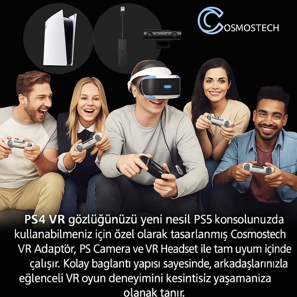 COSMOSTECH Ps5 Için Ps Vr Dönüştürücü Adaptör - Resim 5