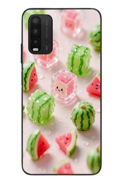 Le Balvo Redmi 9T Uyumlu Buzlu Karpuz Baskılı Silikon Kılıf ürün görseli 1