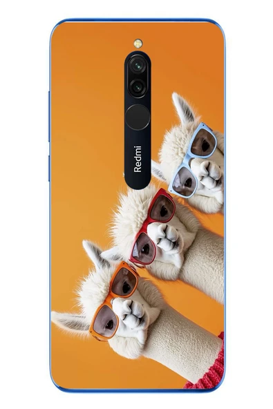 Le Balvo Redmi 8 Uyumlu Lamalar Baskılı Silikon Kılıf ürün görseli 1