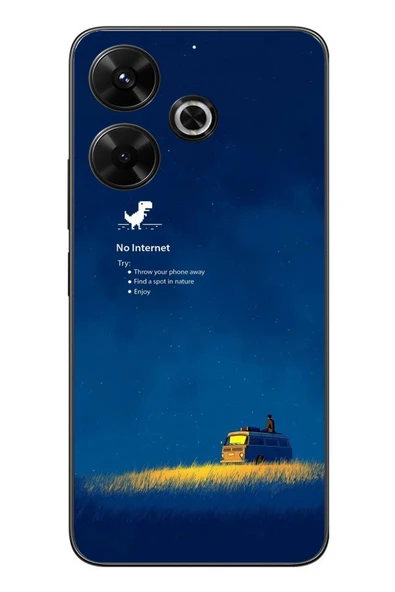 Le Balvo Redmi 13 Uyumlu İnternet Yok Baskılı Silikon Kılıf ürün görseli 1