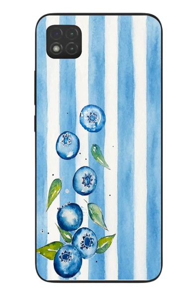 Le Balvo Redmi 9C Uyumlu Yaban Mersinleri Baskılı Silikon Kılıf ürün görseli 1