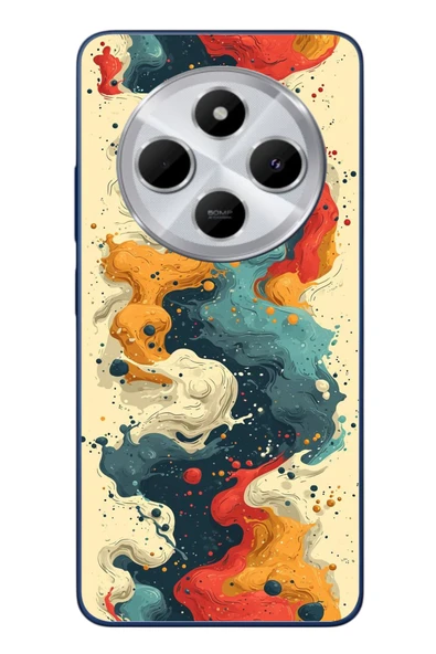 Le Balvo Redmi 14C Uyumlu Ahenkli Boya İzleri Baskılı Silikon Kılıf ürün görseli 1