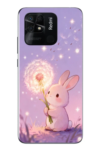 Le Balvo Redmi 10C Uyumlu Büyülü Tavşan Baskılı Silikon Kılıf ürün görseli 1