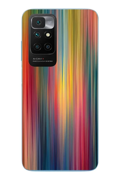 Le Balvo Redmi 10 2022 Uyumlu Gökkuşağı Karışımı Baskılı Silikon Kılıf ürün görseli 1