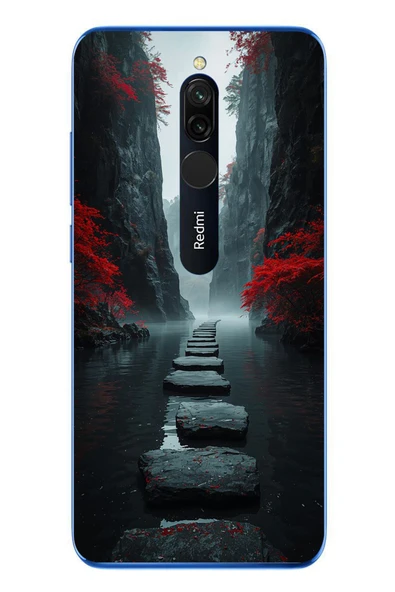 Le Balvo Redmi 8 Uyumlu Karanlık Yolu Baskılı Silikon Kılıf ürün görseli 1