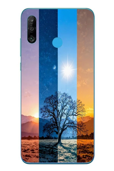 Le Balvo Huawei P30 Lite Uyumlu Gündoğumu Mevsimi Baskılı Silikon Kılıf ürün görseli 1