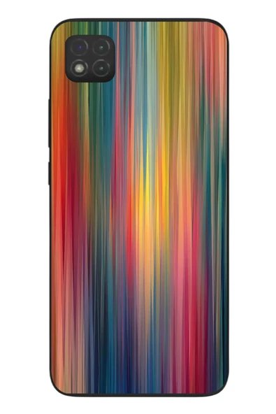Le Balvo Redmi 9C Uyumlu Gökkuşağı Karışımı Baskılı Silikon Kılıf ürün görseli 1