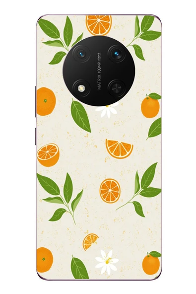 Le Balvo Honor Magic 7 Lite Uyumlu Mandalinalar Baskılı Silikon Kılıf ürün görseli 1