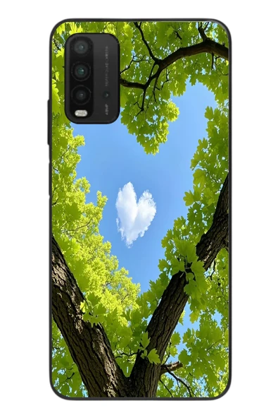 Le Balvo Redmi 9T Uyumlu Kalpli Ağaç Baskılı Silikon Kılıf ürün görseli 1