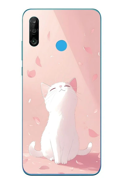 Le Balvo Huawei P30 Lite Uyumlu Minnoş Kedi Baskılı Silikon Kılıf ürün görseli 1