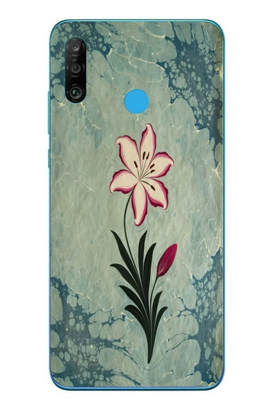 Le Balvo Huawei P30 Lite Uyumlu Çiçek Deseni Baskılı Silikon Kılıf ürün görseli 1