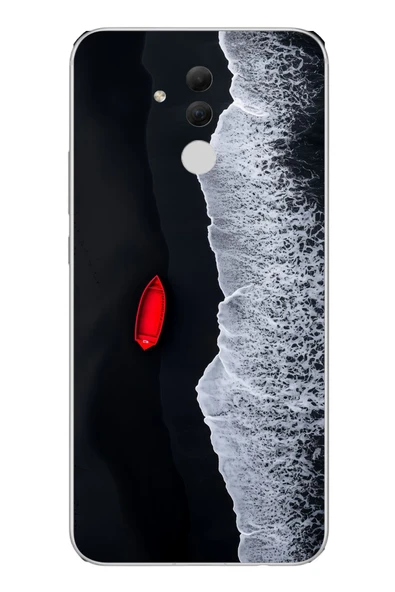Le Balvo Huawei Mate 20 Lite Uyumlu Kırmızı Tekne Yalnız Baskılı Silikon Kılıf ürün görseli 1