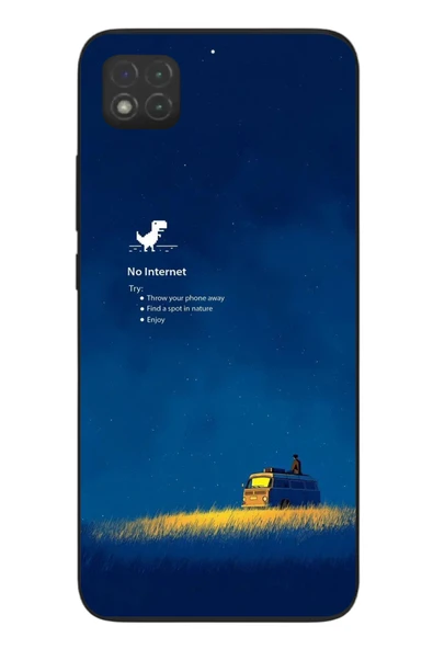 Le Balvo Redmi 9C Uyumlu İnternet Yok Baskılı Silikon Kılıf ürün görseli 1