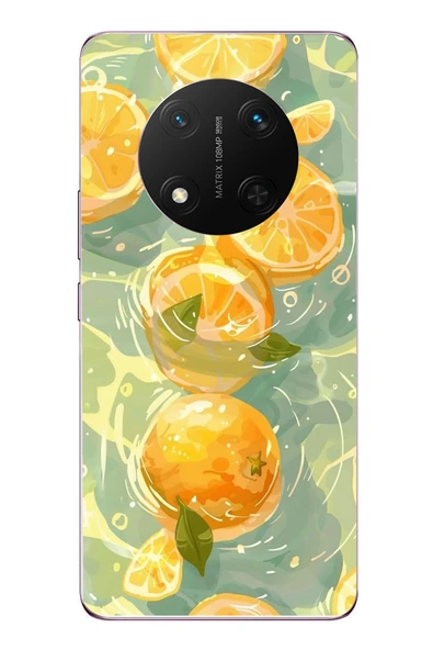 Le Balvo Honor Magic 7 Lite Uyumlu Limonlar Pastel Baskılı Silikon Kılıf ürün görseli 1