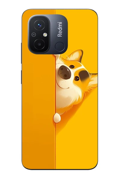 Le Balvo Redmi 12C Uyumlu Sarı Köpek Baskılı Silikon Kılıf ürün görseli 1