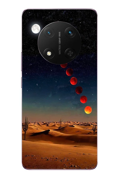 Le Balvo Honor Magic 7 Lite Uyumlu Ayın Geçişi Baskılı Silikon Kılıf ürün görseli 1