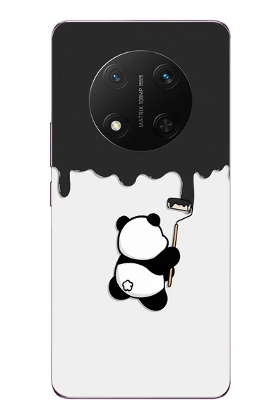 Le Balvo Honor Magic 7 Lite Uyumlu Boyacı Panda Baskılı Silikon Kılıf ürün görseli 1