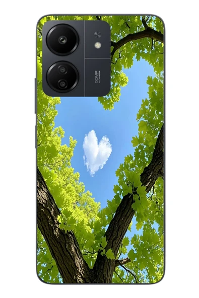 Le Balvo Redmi 13C Uyumlu Kalpli Ağaç Baskılı Silikon Kılıf ürün görseli 1