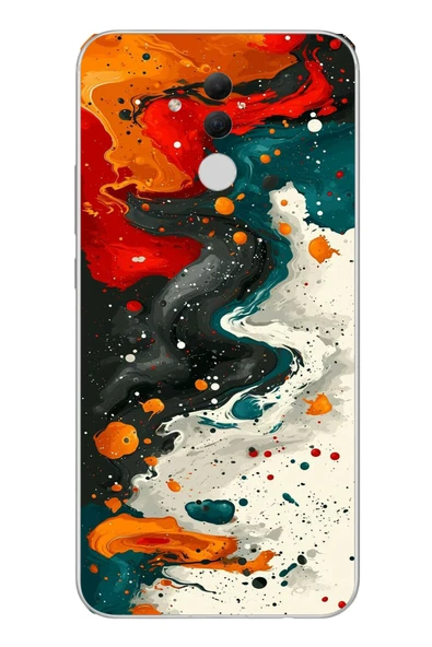 Le Balvo Huawei Mate 20 Lite Uyumlu Boya Karışımı Baskılı Silikon Kılıf ürün görseli 1