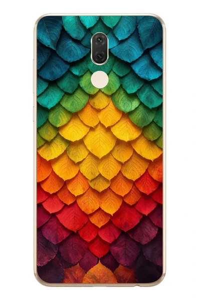 Le Balvo Huawei Mate 10 Lite Uyumlu Efsun Renk Demeti Baskılı Silikon Kılıf ürün görseli 1