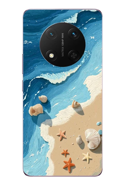 Le Balvo Honor Magic 7 Lite Uyumlu Deniz Yıldızı Tatilde Baskılı Silikon Kılıf ürün görseli 1