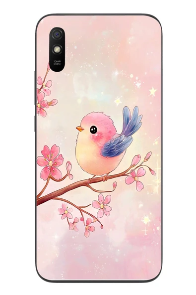 Le Balvo Redmi 9A Uyumlu Dalda ki Kuş Baskılı Silikon Kılıf ürün görseli 1