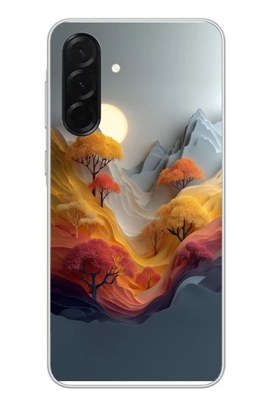 Le Balvo Samsung Galaxy A36 Uyumlu Renk Dalgalı Manzara Baskılı Silikon Kılıf ürün görseli 1