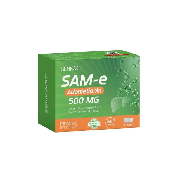 Senkavit S-adenozil Metiyonin/SAM-e İçeren 60 Tablet ürün görseli 1
