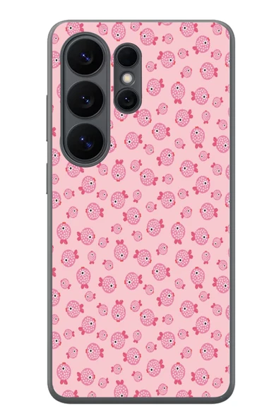 Le Balvo Samsung Galaxy S26 Ultra Uyumlu Pembe Balıklar Baskılı Silikon Kılıf ürün görseli 1