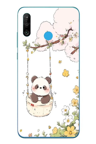 Le Balvo Huawei P30 Lite Uyumlu Sallanan Panda Baskılı Silikon Kılıf ürün görseli 1