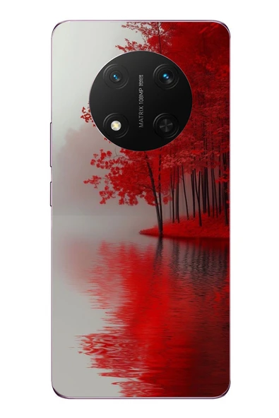 Le Balvo Honor Magic 7 Lite Uyumlu Sonbahar Gölü Baskılı Silikon Kılıf ürün görseli 1