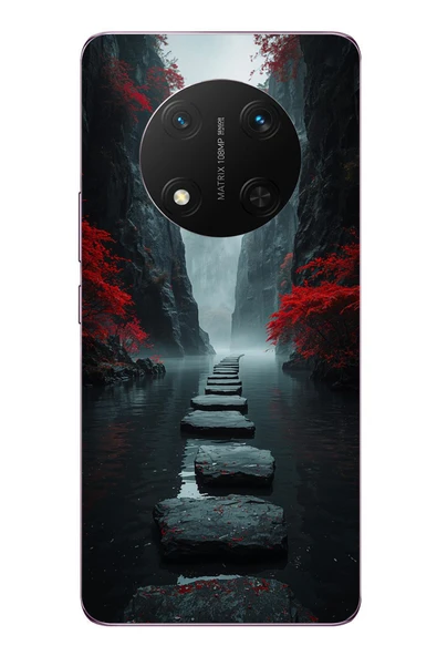 Le Balvo Honor Magic 7 Lite Uyumlu Karanlık Yolu Baskılı Silikon Kılıf ürün görseli 1