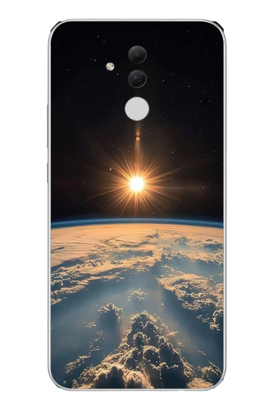 Le Balvo Huawei Mate 20 Lite Uyumlu Uzay Günbatımı Baskılı Silikon Kılıf ürün görseli 1