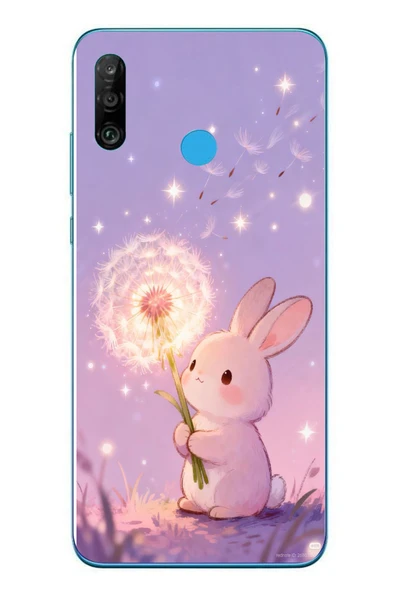 Le Balvo Huawei P30 Lite Uyumlu Büyülü Tavşan Baskılı Silikon Kılıf ürün görseli 1