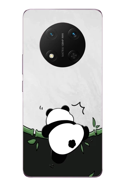 Le Balvo Honor Magic 7 Lite Uyumlu Bambuya Çıkan Panda Baskılı Silikon Kılıf ürün görseli 1