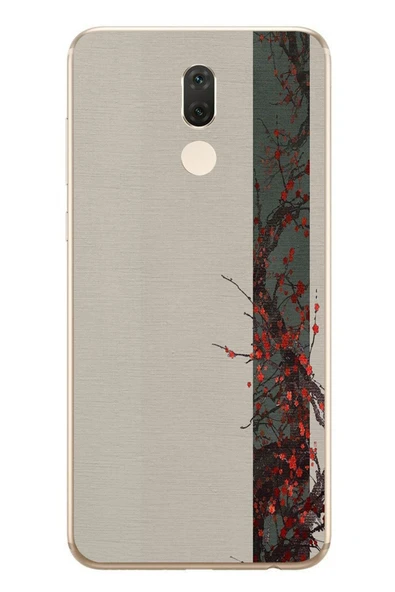 Le Balvo Huawei Mate 10 Lite Uyumlu Sade Sonbahar Sarmaşık Baskılı Silikon Kılıf ürün görseli 1