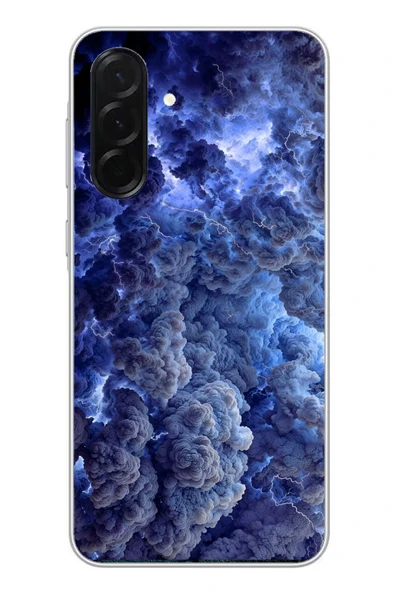 Le Balvo Samsung Galaxy A36 Uyumlu Mor Bulutlar Baskılı Silikon Kılıf ürün görseli 1