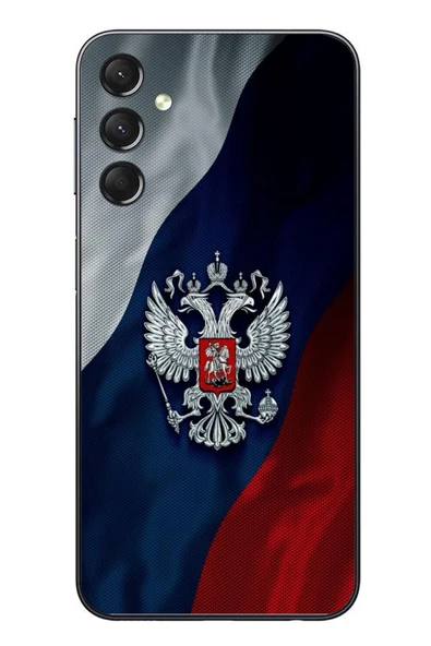 Le Balvo Samsung Galaxy A24 Uyumlu Rusya Arması Baskılı Silikon Kılıf ürün görseli 1