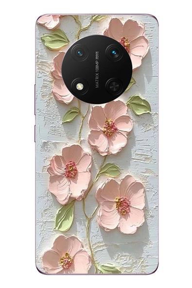 Le Balvo Honor Magic 7 Lite Uyumlu Gül Kurusu Baskılı Silikon Kılıf ürün görseli 1