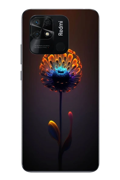 Le Balvo Redmi 10C Uyumlu Büyülü Çiçek Baskılı Silikon Kılıf ürün görseli 1