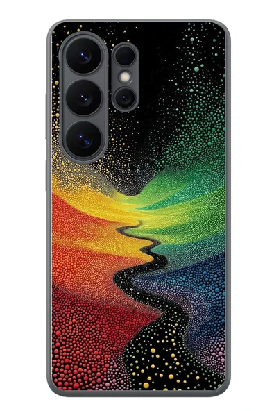 Le Balvo Samsung Galaxy S26 Ultra Uyumlu Renkli Yollar Baskılı Silikon Kılıf ürün görseli 1